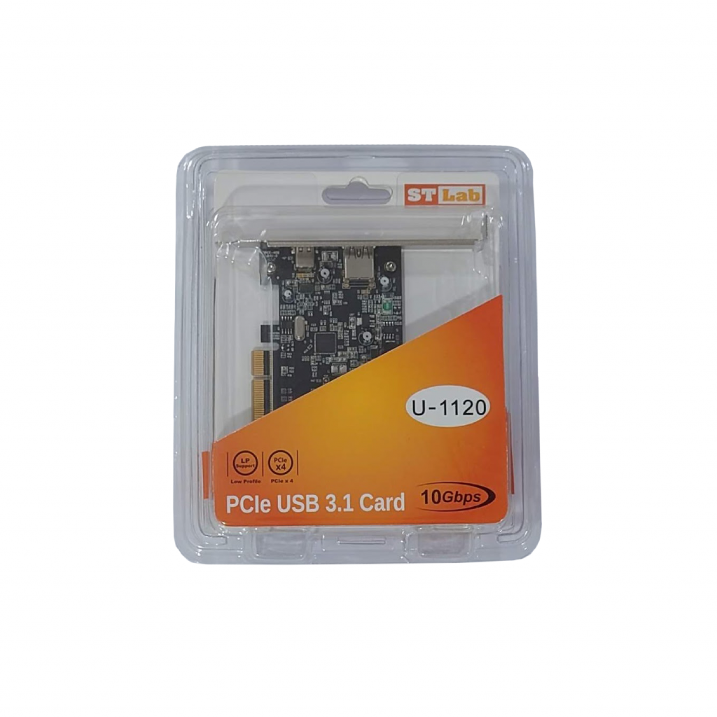 ST-LAB U-1120 PCIe USB3.1 GEN 2 2-port Card [External A+C] - PANDALINK ...
